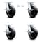 Service Caster 8 Inch Kingpinless Polyolefin Wheel Caster Brakes 2 Swivel Locks SCC, 4PK SCC-KP30S820-POR-SLB-BSL-2-SLB-2 - alternate 1